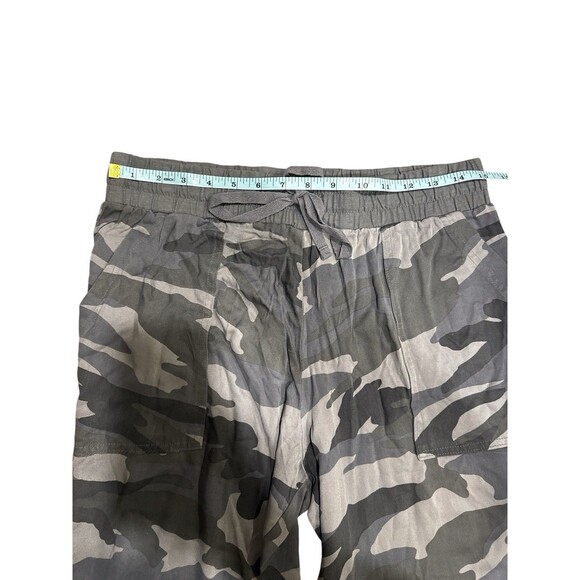 Splendid Gray Camo Jogger Pants Pockets Elastic Waist Drawstring Size M NWT - Picture 5 of 7